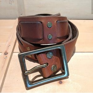 Lucky Brand leather and brass belt